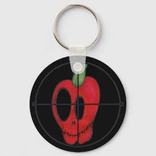 OBA-keychain, den röda äppleskallen uppsätta so Nyckelring