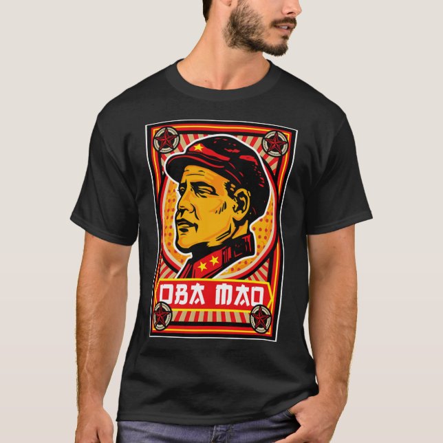 Oba Mao Propaganda Poster Classic T-Shirt (Framsida)