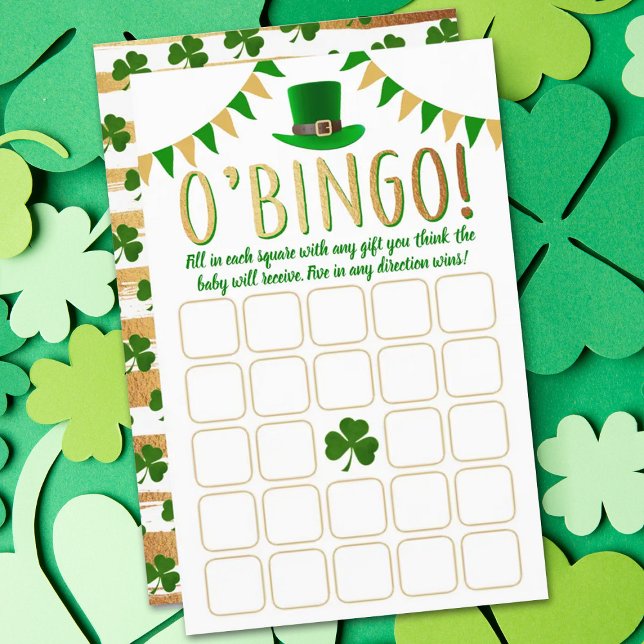 O'Baby St. Patrick's Day Baby Shower Bingo Game (Skapare uppladdad)