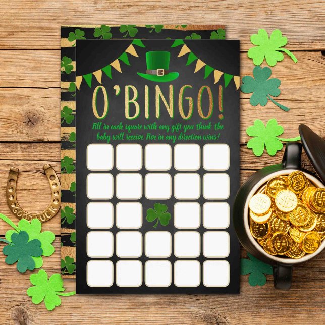 O'Baby St. Patrick's Day Baby Shower Bingo Game (Skapare uppladdad)