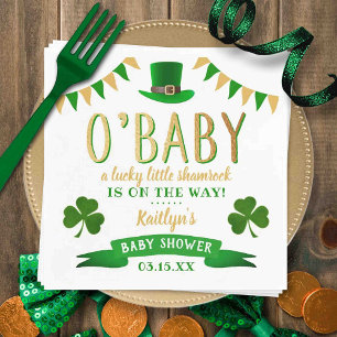 O'Baby St. Patrick's Day Baby Shower Pappersservett