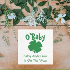 O'Baby St patrick's day Baby Shower Pappersservett