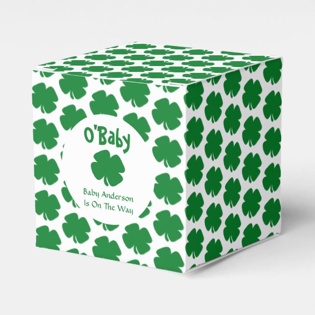 O'Baby St patrick's day Baby Shower Presentaskar (Framsidan Sidan)