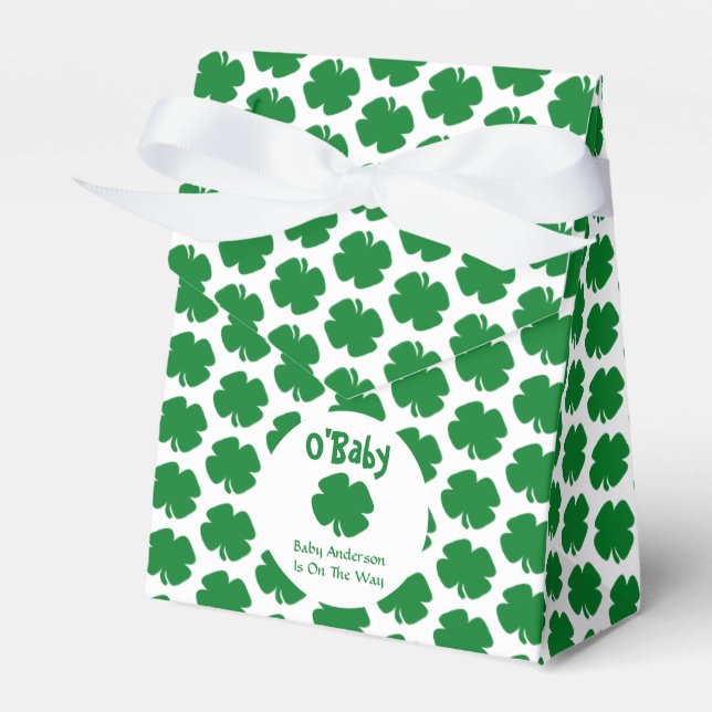 O'Baby St patrick's day Baby Shower Presentaskar (Framsidan Sidan)