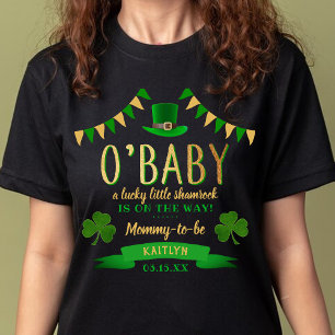 O'Baby St. Patrick's Day Baby Shower T Shirt