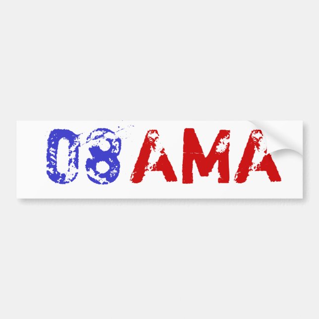 Obama 08 bildekal (Framsidan)