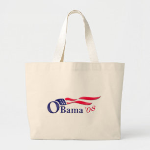 Obama 08 hänger lös jumbo tygkasse