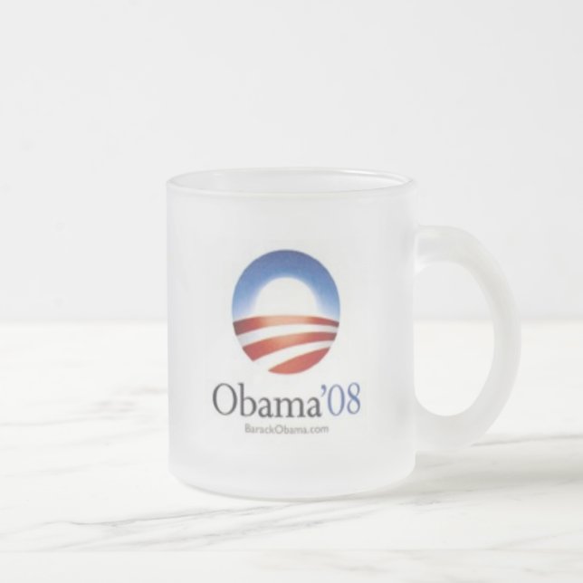 Obama '08 kaffemugg - "FRAMSTEG ", (Höger)