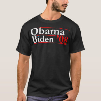 Obama 08 Retro Kampanj Obama Biden T Shirt
