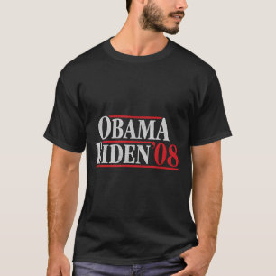 Obama 08 Shirt - Retro Kampanj Obama Biden T