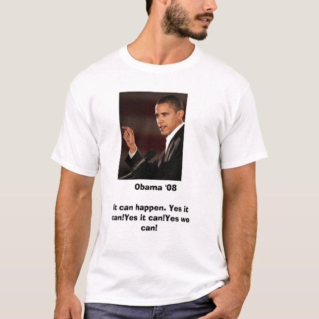 Obama '08 T-tröja Tröja (Framsida)