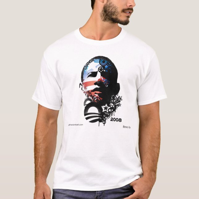 Obama 08 tee shirt (Framsida)
