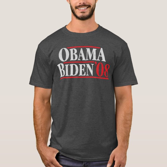 Obama 08 Tröja Retro Kampanj Obama Biden (Framsida)