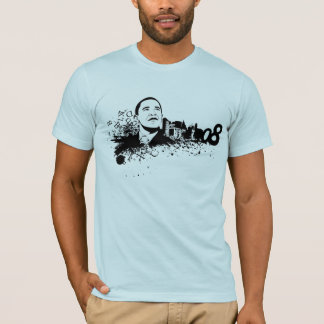 Obama 08 utslagsplats t-shirt