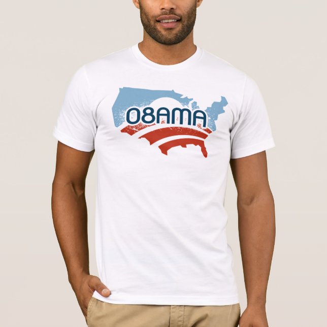 Obama: 08AMA Tee Shirt (Framsida)
