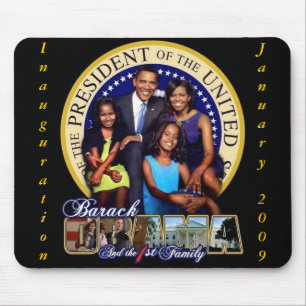 OBAMA--1STFamilj-Mousepad Musmatta