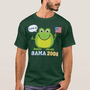 Obama 2008 Kärlek-honom groda Tröja