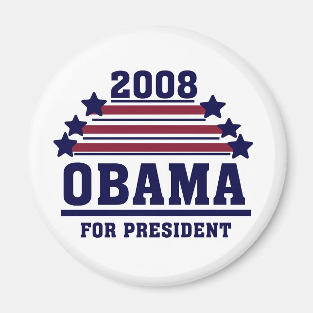 OBAMA 2008 Magnet (Framsidan)