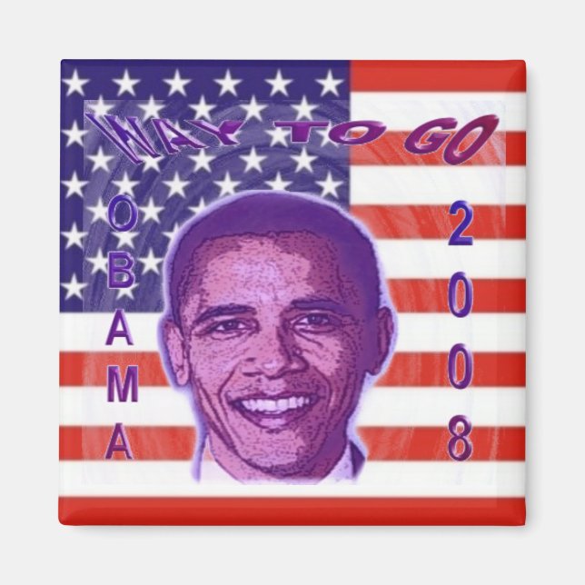 OBAMA 2008 Magnet (Framsidan)