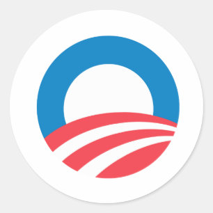 Obama 2008 O Runt Klistermärke