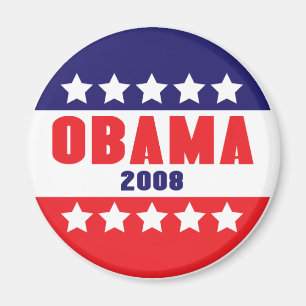OBAMA 2008 stjärnor & pubar magnet 89422