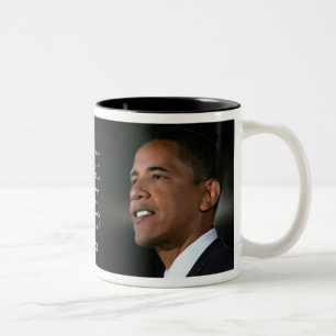 Obama 2009 kalendermugg Två-Tonad mugg