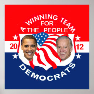 Obama 2012 AFFISCHtryck Poster