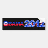 OBAMA 2012-bildekalen