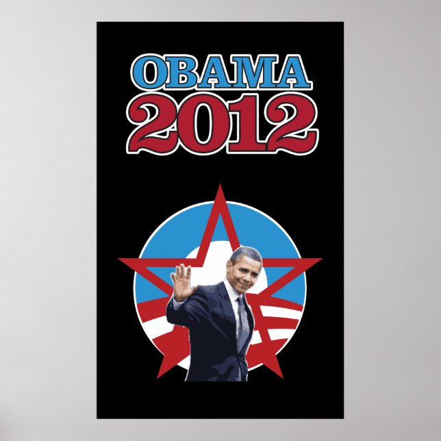 Obama 2012 Black Poster (Framsidan)