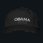OBAMA 2012 Distress Chino Twill Cap Broderad Keps<br><div class="desc">OBAMA 2012 Distress Chino Twill Cap</div>