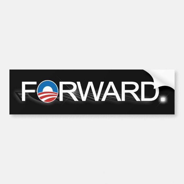 Obama 2012, eftersänder den svart bildekalet bildekal (Framsidan)