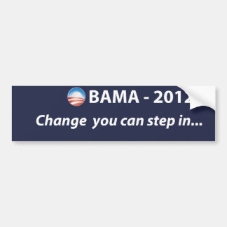 OBAMA 2012 förändring du kan kliva in Bildekal