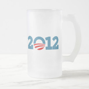 Obama 2012 frostat ölglas