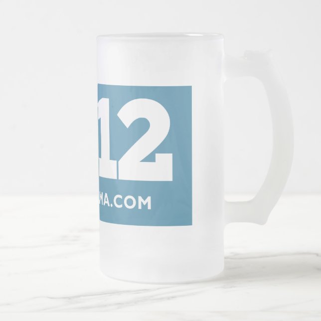 Obama 2012 frostat ölglas (Höger)