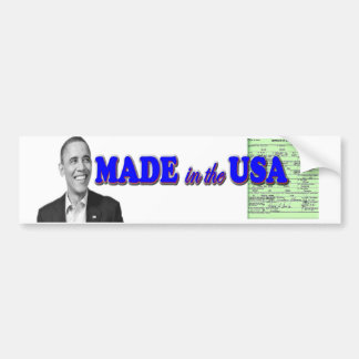 Obama 2012 gjorde i USA Bildekal