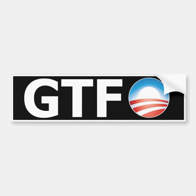 Obama 2012 GTFO Bildekal (Framsidan)