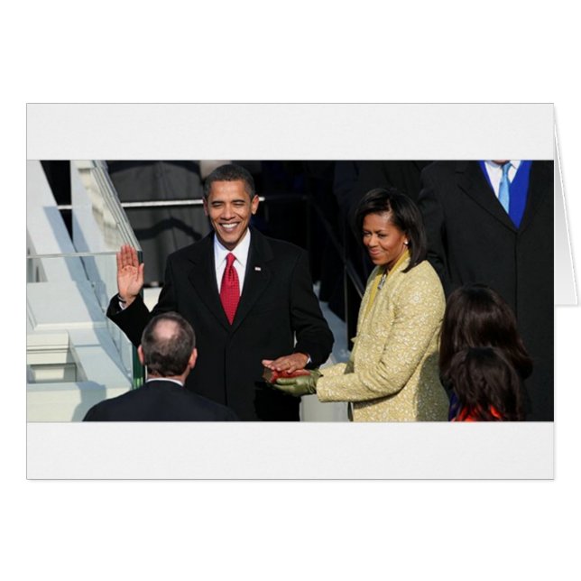 Obama 2012 hälsningskort (Framsidan Horizontal)