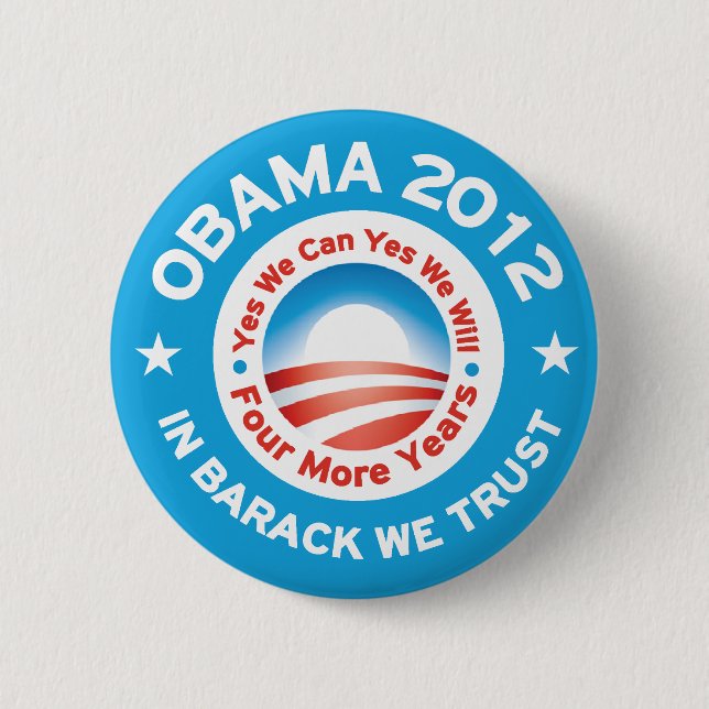 Obama 2012 - I Barack litar på vi Knapp (Framsida)