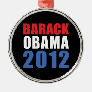 Obama 2012 julgransprydnad metall
