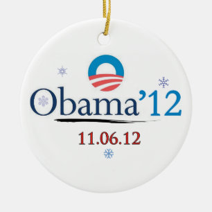 Obama 2012 julprydnad julgransprydnad keramik