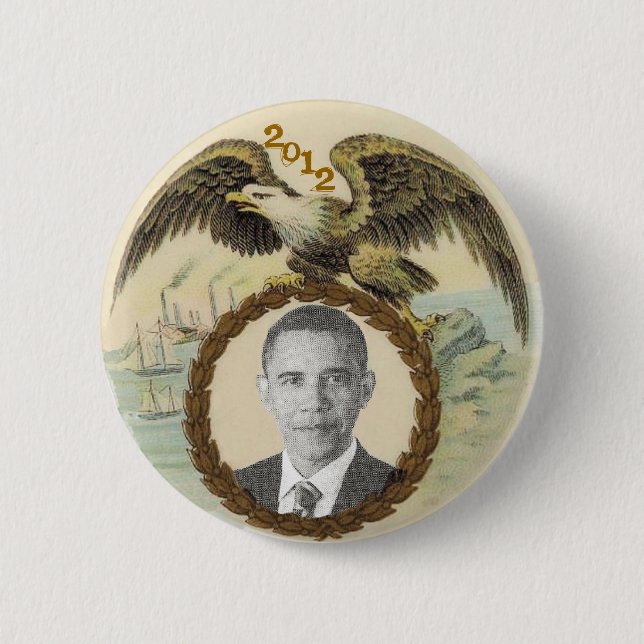 Obama 2012 knapp (Framsida)