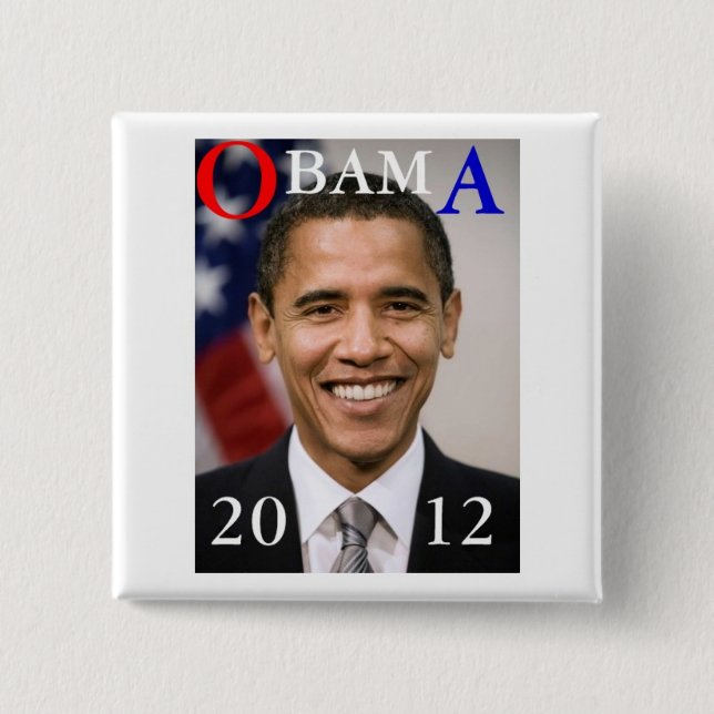 OBAMA 2012 KNAPP (Framsida)