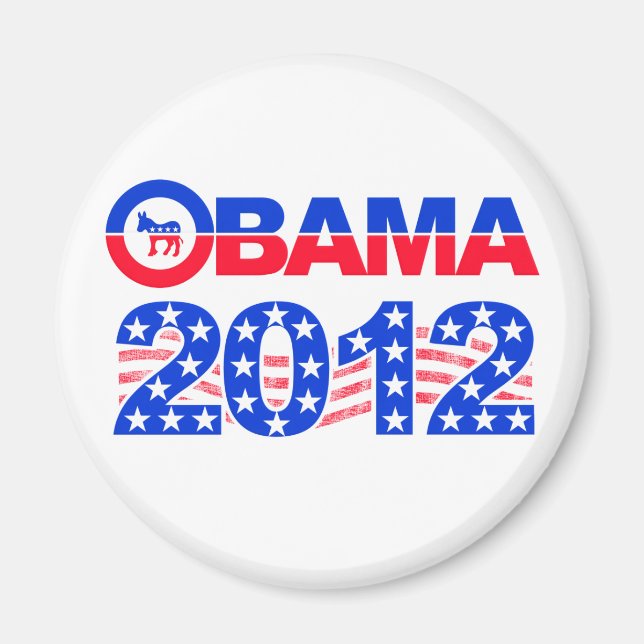 OBAMA 2012-magnet Magnet (Framsidan)
