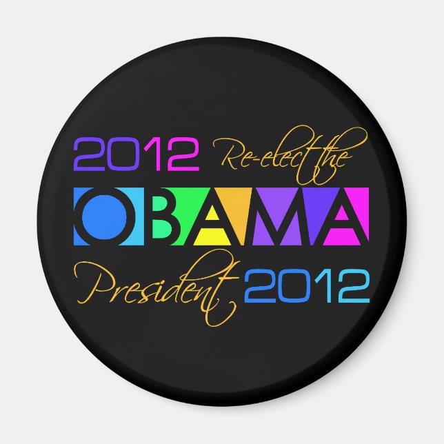 OBAMA 2012-magnet Magnet (Framsidan)
