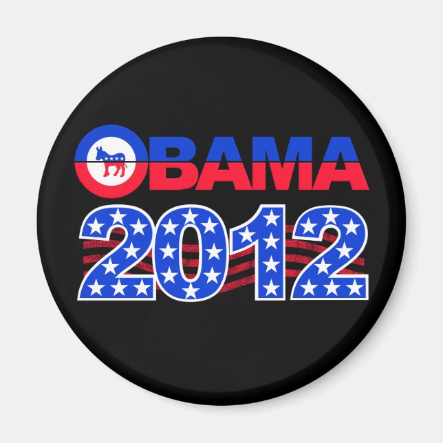 OBAMA 2012-magnet Magnet (Framsidan)