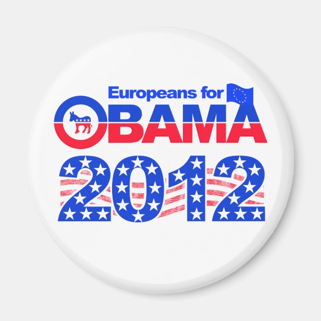 OBAMA 2012-magnet Magnet (Framsidan)