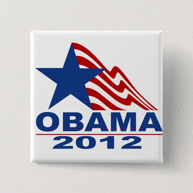 Obama 2012 Merchandise Knapp (Framsida)