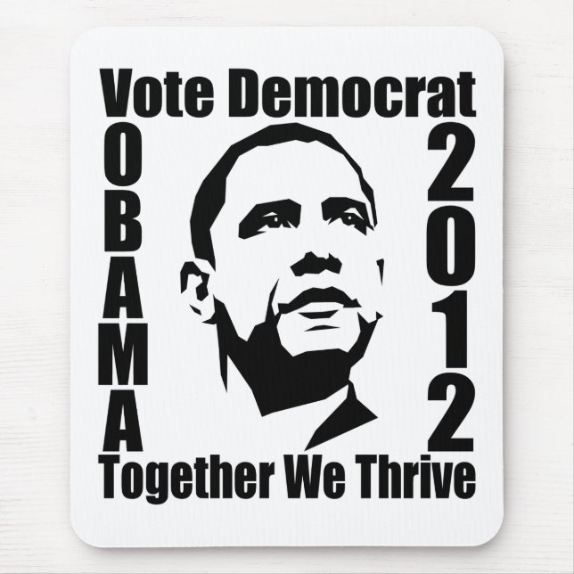 OBAMA 2012 mousserande Musmatta (Framsidan)