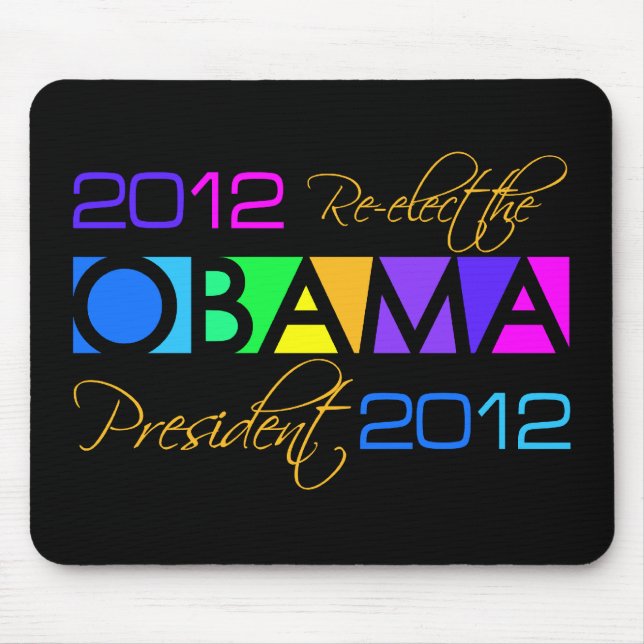 OBAMA 2012 mousserande Musmatta (Framsidan)