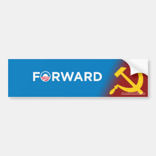 Obama 2012 (parodi) som är framåt in i Socialism Bildekal